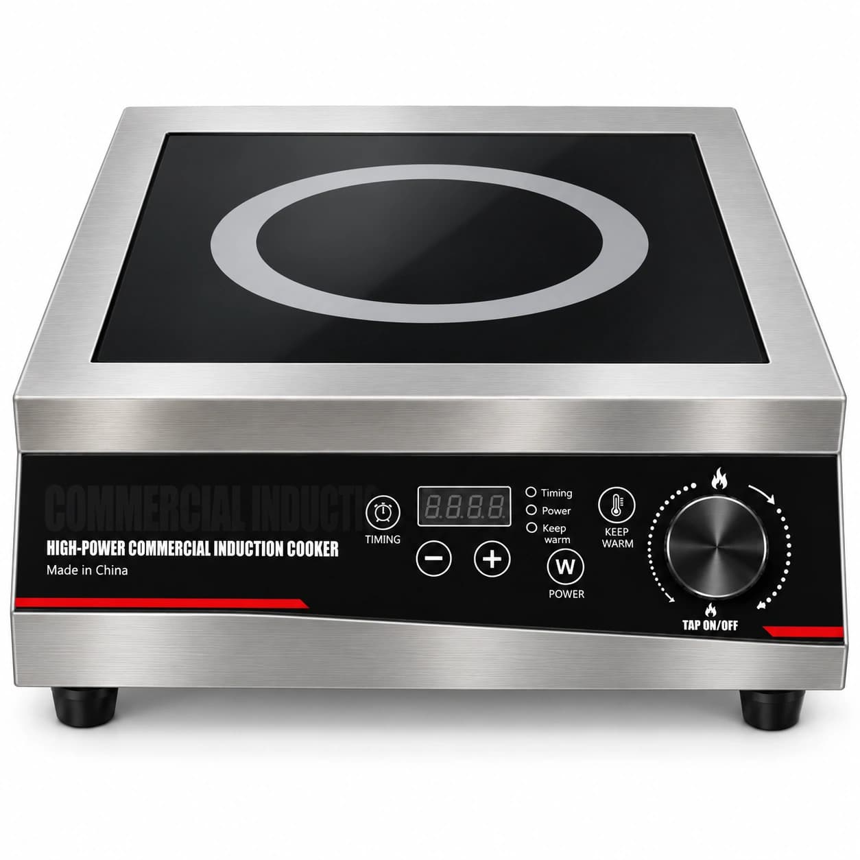 5.0 kW DC Series flat-top induction cooker front view