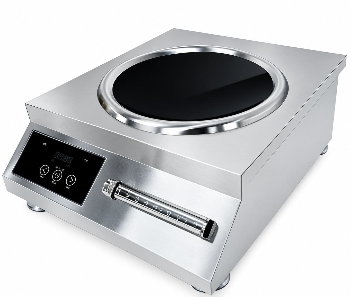3.5 kW K Series concave wok induction cooker front view